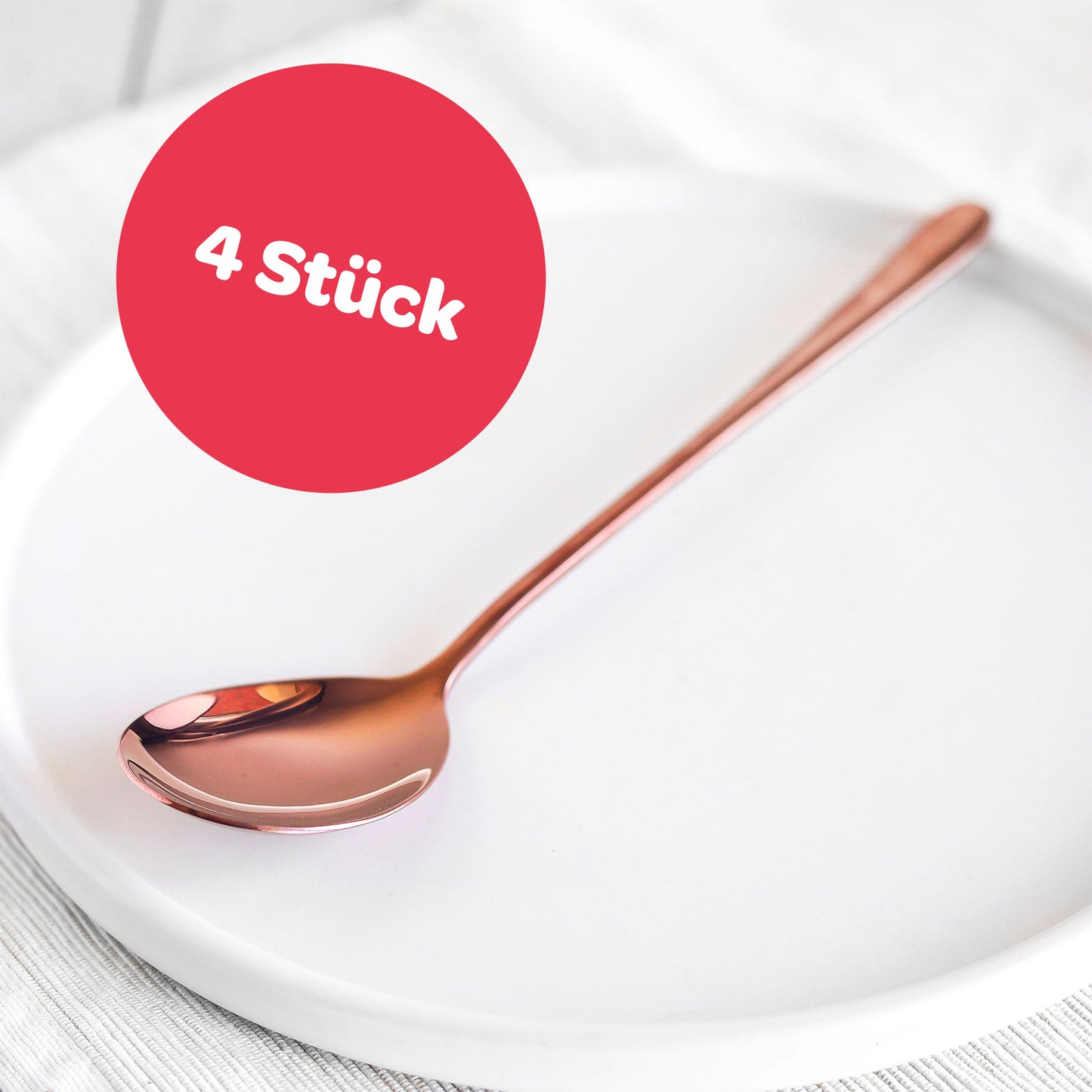 Produktfoto Löffel rose - 4er Pack
