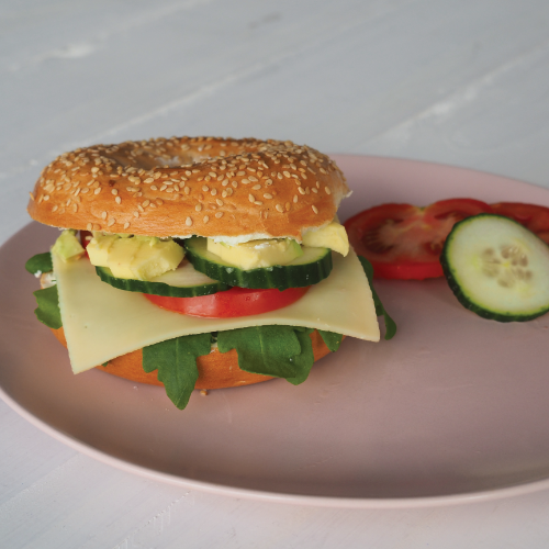 gegrilltes Bagel Sandwich