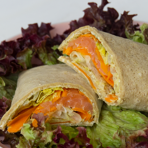 Buchweizen Lachs Wraps