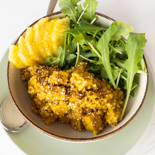 Ananas-Buchweizen-Bowl