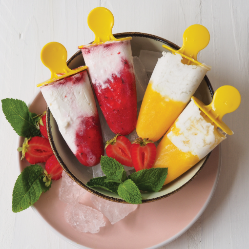 Erdbeere & Mango Popsicles