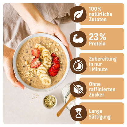 King Cookie High Protein Bowl mit Erdbeeren und Banane, mit Produktvorteilen