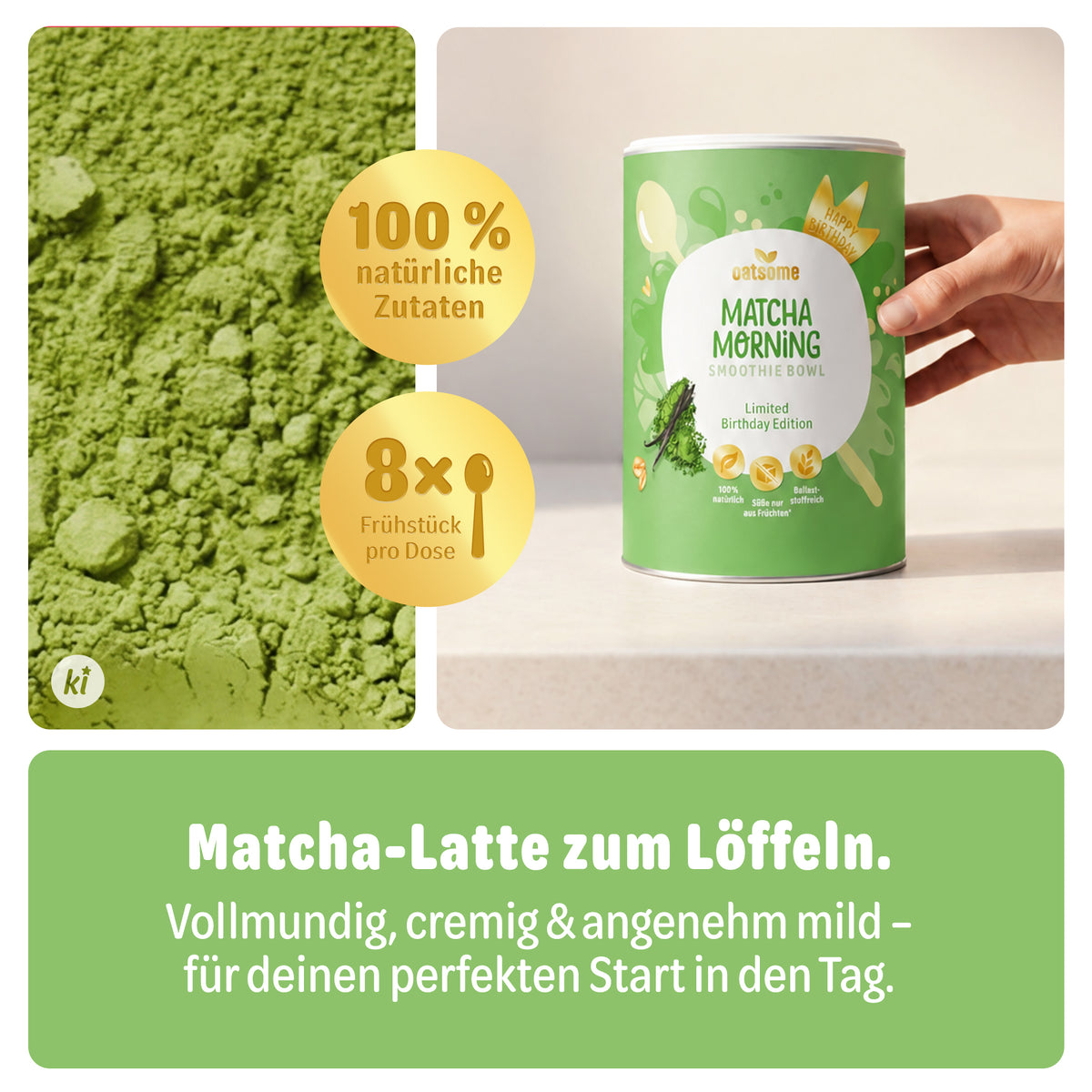 Matcha Morning Dose mit Matcha – Matcha-Latte zum Löffeln