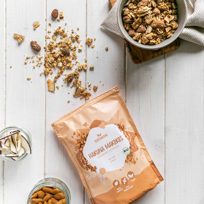 Geöffnetes Topping Hakuna Makokos aus der Vogelperspektive